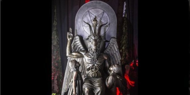 Satanic Temple Unveils One-Ton Goat-Headed Bronze Sculpture | HuffPost News