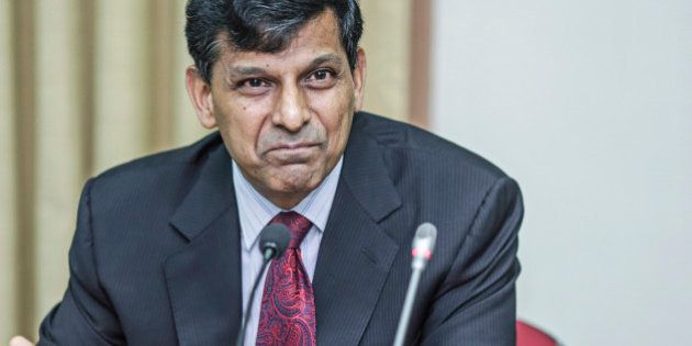 Raghuram Rajan, governor of the Reserve Bank of India (RBI), speaks during a news conference at the central bank's headquarters in Mumbai, India, on Tuesday, June 2, 2015. India's central bank lowered interest rates for a third time this year and said it'd wait to assess monsoon rains before acting again, an outlook that disappointed investors looking for more cuts to spur weak economic growth. Photographer: Dhiraj Singh/Bloomberg via Getty Images