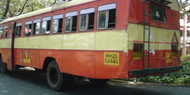 MSRTC (Maharashtra State Road Transport Corporation) Ordinary bus. India