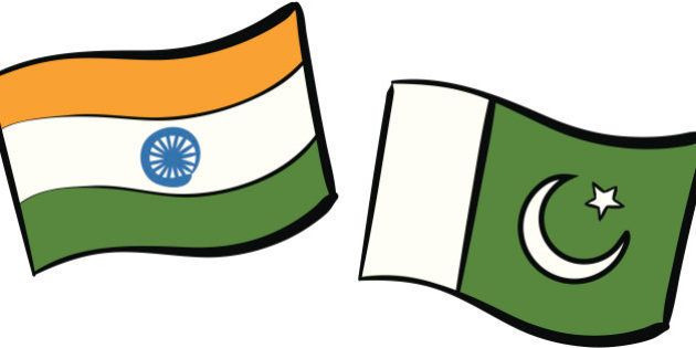 India & Pakistan flags.