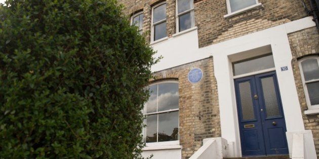 A view of the former home of Dr Bhimrao Ramji Ambedkar, the Indian social justice reformer in north London which is under offer on April 25, 2015. Ambedkar, popularly known as Babasaheb campaigned against social discrimination and was the principal architect of the Indian constitution.AFP PHOTO / LEON NEAL (Photo credit should read LEON NEAL,LEON NEAL/AFP/Getty Images)