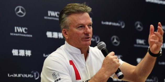 SHANGHAI, CHINA - APRIL 15: Laureus World Sports Academy member Steve Waugh during a media interview at the Shanghai Grand Theatre prior to the 2015 Laureus World Sports Awards on April 15, 2015 in Shanghai, China. (Photo by Jamie McDonald/Getty Images for Laureus)