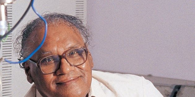 INDIA - DECEMBER 24: CNR Rao, Professor, Jawaharlal Nehru Centre for Advanced Scientific Research, Bangalore, India. (Photo by Deepak G Pawar/The India Today Group/Getty Images)