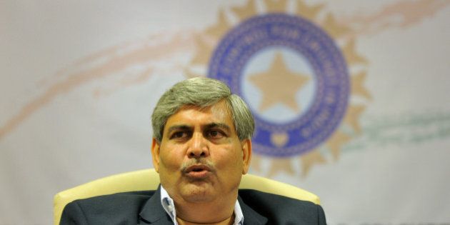 Shashank Manohar, president of the Board of Control for Cricket in India (BCCI), addresses a news conference at BCCI headquarters in Mumbai on April 26, 2010. Manohar announced that businessman Chirayu Amin has been named as interim chairman of the Indian Premier League in place of the suspended Lalit Modi. Amin, who runs a pharmaceutical business in the western city of Vadodara, is one of the governing body's five vice-presidents and a member of the Twenty20 competition's governing council. AFP PHOTO/ Sajjad HUSSAIN (Photo credit should read SAJJAD HUSSAIN/AFP/Getty Images)