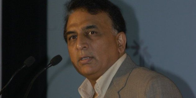 INDIA - AUGUST 29: Sunil Gavaskar, Living legend and ESPN STAR Sports Commentator at Press conference of ESPN Star Sports in New Delhi, India (Photo by Yasbant Negi/The India Today Group/Getty Images)