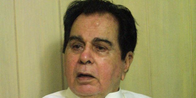 Mumbai, INDIA: Indian actor Dilip Kumar speaks at the announcement of the release of the Bhojpuri film 'Ab Ta Banja Sajanwa Hamaar' (Please Become My Sweetheart Now) in Mumbai, late 16 September 2006. The film is centered on a village love story with actor Ravi (Kishan) playing the lead role falls in love with a village girl Nagma (Dhano) and is set for release in October 2006. AFP PHOTO/SEBASTIAN D'SOUZA (Photo credit should read SEBASTIAN D'SOUZA/AFP/Getty Images)