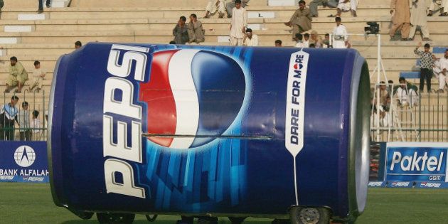 MULTAN, PAKISTAN - NOVEMBER 14: A Pepsi drinks carriage is pictured on day three of the 1st Test Match between England and Pakistan on November 14, 2005 in Multan, Pakistan. (Photo by Julian Herbert/Getty Images)