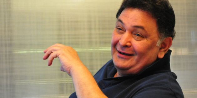 CHANDIGARH INDIA - MARCH 10: Bollywood actor Rishi Kapoor during an interview on March 10, 2014 in Chandigarh, India. (Photo by Keshav Singh/Hindustan Times via Getty Images)