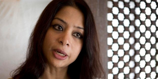 MUMBAI, INDIA - APRIL 18: Indrani Mukerjea, Founder & CEO, INX Media Pvt. Ltd. and Chairperson, INX News Pvt. Ltd. poses for a profile shoot on April 18, 2008 in Mumbai, India. (Photo by Madhu Kapparath/Mint via Getty Images)