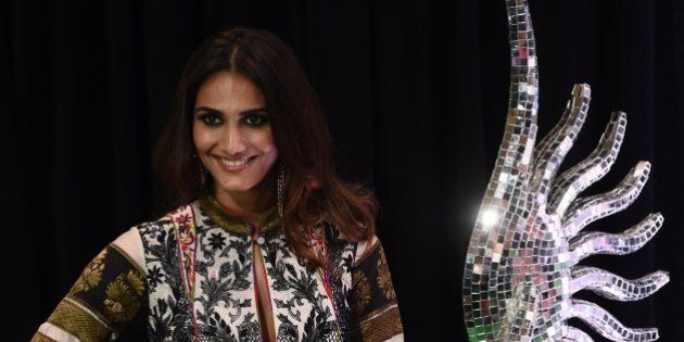 Bollywood actress Vaani Kapoor poses on the green carpet at the Tampa Convention Center ahead of IIFA Rocks on the second day of the 15th International Indian Film Academy (IIFA) Awards in Tampa, Florida, April 24, 2014. AFP PHOTO JEWEL SAMAD (Photo credit should read JEWEL SAMAD/AFP/Getty Images)