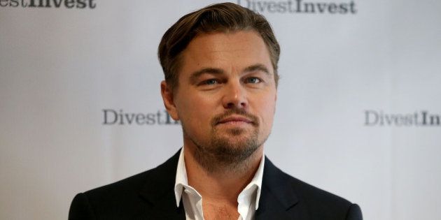 NEW YORK, NY - SEPTEMBER 22: Actor Leonardo DiCaprio poses for a photo following a Divest-Invest new conference on September 22, 2015 in New York City. Leonardo DiCaprio joined leaders from the financial, faith and environmental spaces to announce major new divestment commitments and release a comprehensive data of assets divested to date. The group also announced commitments to also invest in clean energy alternatives. (Photo by Justin Sullivan/Getty Images)