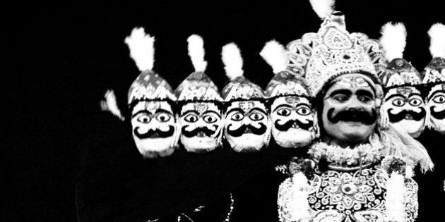 Ravana in Ramleela, Dassera festival, Mumbai, Maharashtra, India, 1984 (Photo by Jagdish Agarwal/Dinodia Photos/Getty Images)