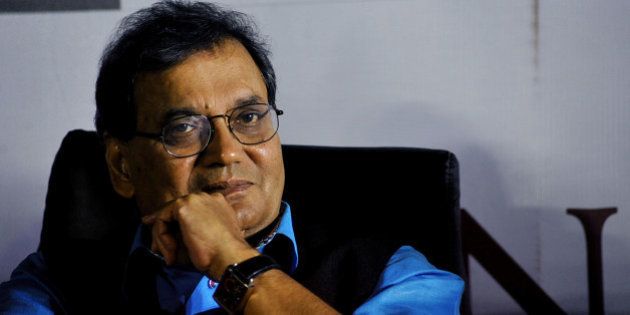 Indian Bollywood film producer and director Subhash Ghai poses for a photograph during a promotional event for his forthcoming Hindi film KAANCHI in Mumbai on late March 6, 2014. AFP PHOTO/STR (Photo credit should read STRDEL/AFP/Getty Images)