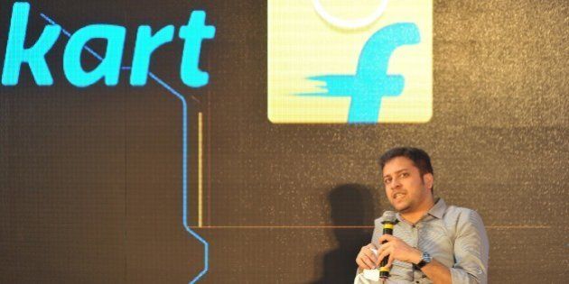 Chief Operating Officer and Co-Founder of Flipkart, Binny Bansal speaks during the launch of Flipkart's Largest Fulfillment Centre on the outskirts of Hyderabad on October 30, 2015. Flipkart is India's leading e-commerce marketplace offering over 30 million products across 70 plus categories including Books, Media, consumer Electronics and Lifestyle. AFP PHOTO / NOAH SEELAM (Photo credit should read NOAH SEELAM/AFP/Getty Images)