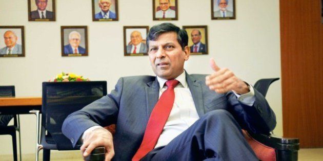 MUMBAI, INDIA - JUNE 3: Raghuram Rajan, Governor of Reserve Bank of India, during an interview with Mint, at RBI headquarters on June 3, 2015 in Mumbai, India. (Photo by Abhijit Bhatlekar/Mint via Getty Images)