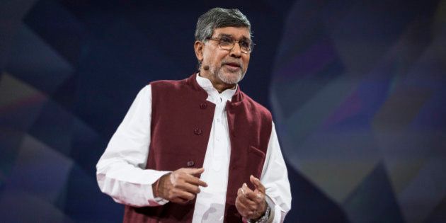 Kailash Satyarthi speaks at TED2015 - Truth and Dare, Session 12, March 16-20, 2015, Vancouver Convention Center, Vancouver, Canada. Photo: Bret Hartman/TED