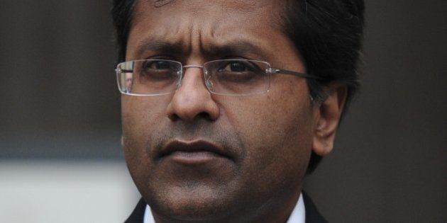 Ex-chairman of India's cricket IPL, Lalit Modi, leaves the High Court in central London on March 5, 2012, after a hearing in a libel case brought against him by Former New Zealand cricket captain Chris Cairns. Cairns told the High Court in London on Monday that an accusation of match-fixing had reduced his career to 'dust' and strained his marriage. Cairns, 41, is suing Lalit Modi, the former chairman of Twenty20 franchise the Indian Premier League (IPL), for substantial libel damages over an 'unequivocal allegation' made on Twitter. AFP PHOTO / CARL COURT (Photo credit should read CARL COURT/AFP/Getty Images)