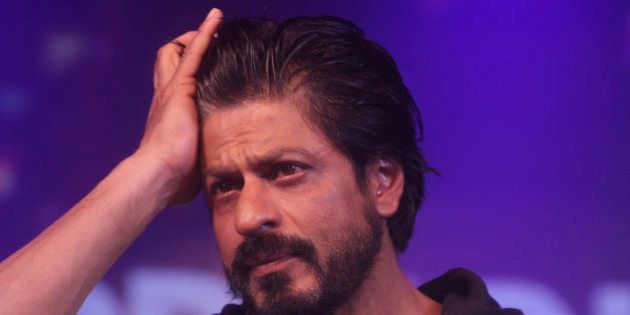 Bollywood superstar Shah Rukh Khan gestures during a press conference on his birthday in Mumbai, India, Monday, Nov. 2,2015. (AP Photo/Rafiq Maqbool)
