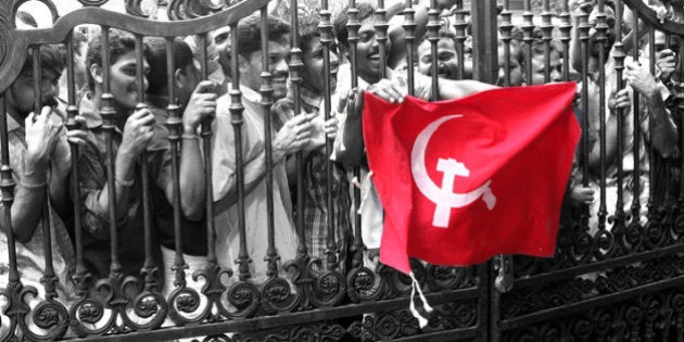 The local election resultsâ¦in our state KERALA was totally negative for LDF(shot of people waiting out side the vote counting station at Kottayam municipality )