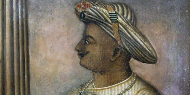 INDIA - CIRCA 2003: Tipu Sultan (1750-1799), also known as the Tiger of Mysore, Sultan of Mysore from 1782 to 1799, painting. India, 18th century. London, British Library, India Office Library And Records (Photo by DeAgostini/Getty Images)