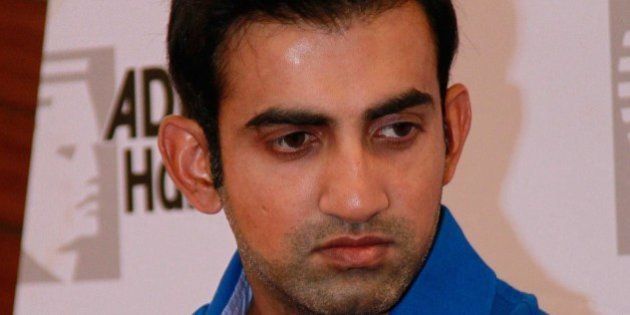 NEW DELHI, INDIA APRIL 8: Indian cricketer Gautam Gambhir during an exclusive interview with HT City/Hindustan Times at Hotel Royal Plaza on April 8, 2014 in New Delhi, India. (Photo By Waseem Gashroo/Hindustan Times via Getty Images)