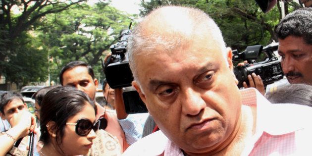 MUMBAI, INDIA - SEPTEMBER 4: Former CEO of Star India Peter Mukerjea arrives at Khar police station in connection with Sheena Bora murder case on September 4, 2015 in Mumbai, India. Indrani, her former husband Sanjeev Khanna and her former driver Shyamvar Rai have been arrested on the charge of murdering Sheena and disposing of the body in a Raigad forest in April 2012. (Photo by Pramod Thakur/Hindustan Times via Getty Images)