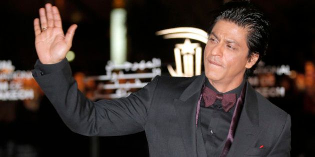 Indian film actor Shahrukh Khan arrives at the Marrakech International Film Festival in Marrakech, Morocco Saturday, Dec. 1, 2012 at the Marrakech Congress Palace. The Film Festival take place until Dec. 8. (AP Photo/Lionel Cironneau)