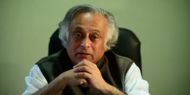 NEW DELHI, INDIA JANUARY 25: Union Rural Development Minister Jairam Ramesh during an interview at his office, on January 25, 2014 in New Delhi, India. (Photograph by Pradeep Gaur/Mint Via Getty Images)