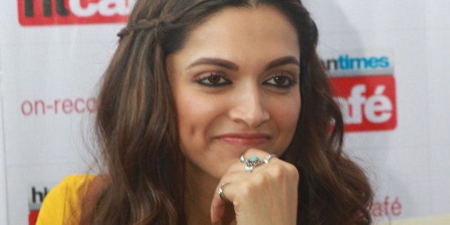 MUMBAI, INDIA - NOVEMBER 19: (Editors Note: This is an exclusive shoot of Hindustan Times) Bollywood actor Deepika Padukone during an interactive session at Hindustan Times office to promote her upcoming film Tamasha on November 19, 2015 in Mumbai, India. (Photo by Pratham Gokhale/Hindustan Times via Getty Images)