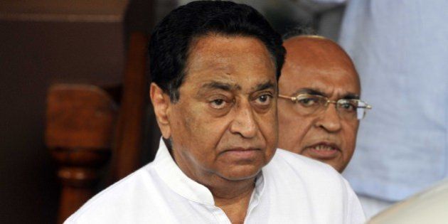 NEW DELHI, INDIA - JULY 22: Member of Parliament Kamal Nath after attending the monsoon session at Parliament House, on July 22, 2015 in New Delhi, India. Both Houses of Parliament were adjourned for the day on Wednesday as the opposition kept up with its protest over the controversies involving senior Bharatiya Janata Party (BJP) leaders and rejected the government's demand for a discussion on the issues. In Rajya Sabha, finance minister defended External Affairs Minister Sushma Swaraj, who is facing opposition heat for allegedly supporting tainted former IPL Chief Lalit Modi's bid for British travel papers. (Photo by Sonu Mehta/Hindustan Times via Getty Images)