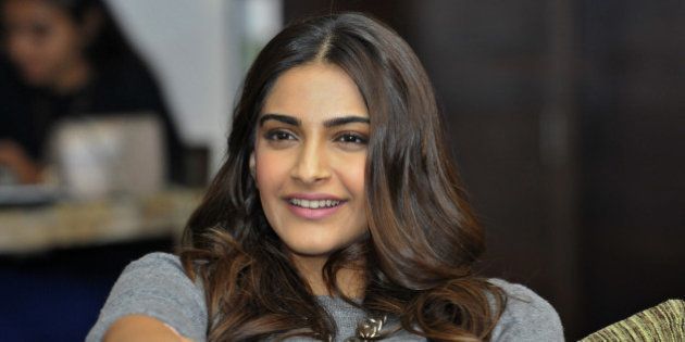 CHANDIGARH, INDIA - NOVEMBER 23: Bollywood actress Sonam Kapoor, during the function HT Youth Forum 30 Under 30 on November 23, 2015 in Chandigarh, India. (Photo by Gurpreet Singh/Hindustan Times via Getty Images)