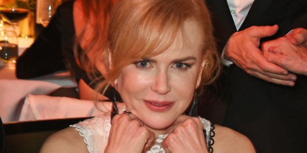 LONDON, ENGLAND - NOVEMBER 22: Nicole Kidman attends The London Evening Standard Theatre Awards in partnership with The Ivy at The Old Vic Theatre on November 22, 2015 in London, England. (Photo by David M. Benett/Dave Benett/Getty Images)