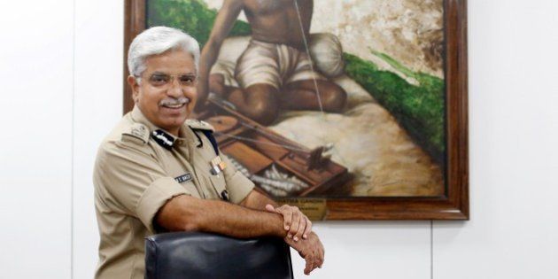 NEW DELHI, INDIA - OCTOBER 21: (Editors Note: This is an exclusive shoot of Hindustan Times) Delhi Police Commissioner B.S. Bassi during an interview with Hindustan Times, on October 21, 2015 in New Delhi, India. Bassi on Tuesday announced a reward of Rs. 25,000 for anyone helping expose corrupt practices by the police. He also said that he will quit if Chief Minister Arvind Kejriwal proves that he is involved in corruption. (Photo by Ravi Choudhary/Hindustan Times via Getty Images)