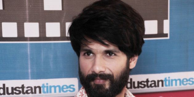 NEW DELHI, INDIA - OCTOBER 16: (Editors Note: This is an exclusive shoot of Hindustan Times) Bollywood actor Shahid Kapoor during an exclusive interview with HT City-Hindustan Time for the promotion of his upcoming movie Shaandaar at HT Media Office on October 16, 2015 in New Delhi, India. Romantic comedy film is set to release on October 22, 2015. (Photo by Shivam Saxena/Hindustan Times via Getty Images)