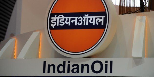 A picture shows the logo of the Indian Oil Corporation during the World Gas Conference exhibition in Paris on June 2, 2015. AFP PHOTO / ERIC PIERMONT (Photo credit should read ERIC PIERMONT/AFP/Getty Images)