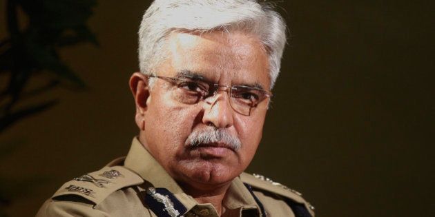 NEW DELHI, INDIA - JULY 24: Delhi Police Commissioner BS Bassi during an interview at the PHQ on July 24, 2015 in New Delhi, India. Amid his ongoing tussle with the Arvind Kejriwal dispensation, Bassi made strong assertion that Delhi Police must function Centre's jurisdiction and it will be very unfortunate for the city if it comes under the Delhi government. (Photo by Sanjeev Verma/Hindustan Times via Getty Images)
