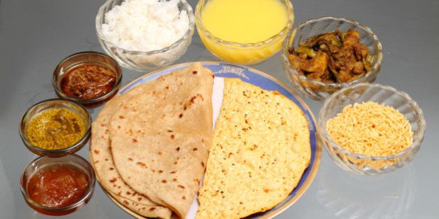 Indian domestic food, vegetarian and homemade