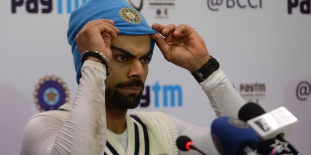 NEW DELHI, INDIA DECEMBER 03: India cricket team captain Virat Kohli during during a practice session in New Delhi.(Photo by Pankaj Nangia/India Today Group/Getty Images)