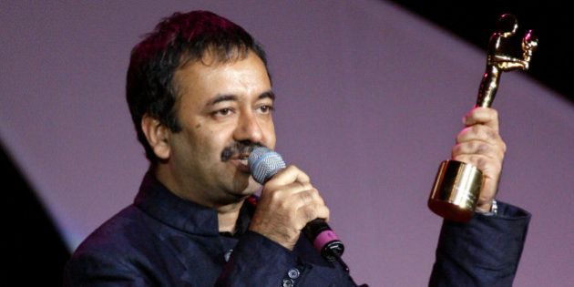 Rajkumar Hirani makes his acceptance speech after receiving the Best Director award at the 9th annual Bollywood Movie Awards in Uniondale, N.Y., Saturday, May 26, 2007. The awards honor the most talented artists, technicians and film-makers of contemporary Indian Cinema. ( AP Photo/Stuart Ramson)