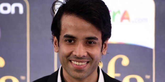 Bollywood actor Tusshar Kapoor poses on the green carpet at the Tampa Convention Center ahead of IIFA Rocks on the second day of the 15th International Indian Film Academy (IIFA) Awards in Tampa, Florida, April 24, 2014. AFP PHOTO JEWEL SAMAD (Photo credit should read JEWEL SAMAD/AFP/Getty Images)