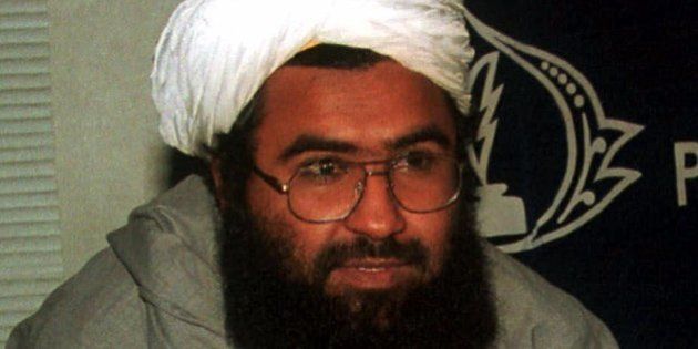 Religious leader of the Harkat ul-Mujahideen Maulana Masood Azhar, who has been released by Indian government on demand of the Indian plane hijackers, December 1999, shown in this March 2, 2000 photo. Pakistan's army rulers have silenced militant Islamic groups headquartered here ahead of next week's visit by president Clinton. (AP Photo/B.K. Bangash)