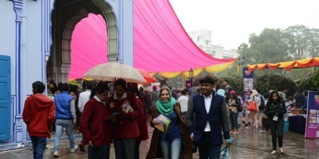 JAIPUR, INDIAJanuary 22- Jaipur Literature Festival 2015 in Jaipur.(Photo by Purushottam Diwakar/India Today Group/Getty Images)