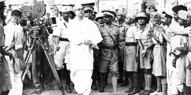 This picture shows Mr. Subhash Bose, an unknown name to outsiders, but a mercurial Freedom Fighter and Politician of India of the past, arriving at the 1939 meeting of All india Congress Committee, as its elected President, only to make a tumultuous announcement, that he was quitting the party, and froming his own. This was to protest non-cooperation from Mahatma Gandhi, who wanted to resist Bose's more vigorous and youthful methods of coaxing the British to leave India on the onset of the second world war, as against Gandhi's less vigorous and more gentle approach of passive resistance.I did not take this picture, of course, since I was not to be born for many years into the future. But this picture, and many others like it, belonged to a now departed lady, who was an admirer of Bose, and collected many of his photographs. I came to own this album after the lady passed away.I am putting this up as a result of an exchange with Ragib Hasan of Bangladesh and USA and his work on Bengal in wikipedia, where I found only small and somewhat sketchy pictures of Bose, and in fact most other Indian luminaries of the past.I hope someone will have this picture linked there.ThanksView large