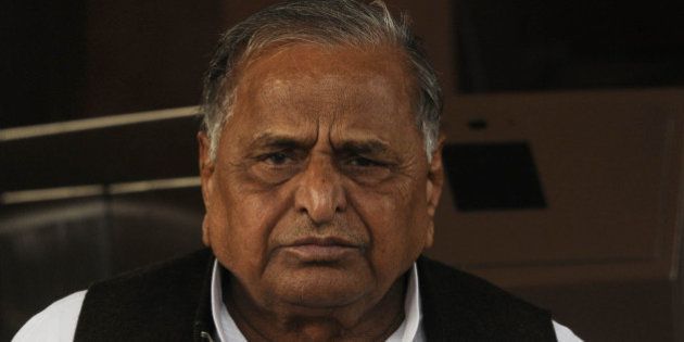 NEW DELHI, INDIA DECEMBER 03: Mulayam Singh Yadav at the Parliament during the winter session in New Delhi.(Photo by Yasbant Negi /India Today Group/Getty Images)