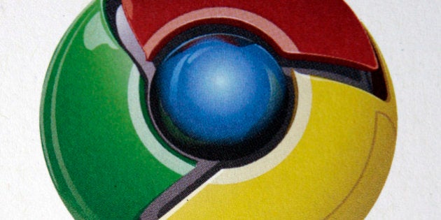 **FILE**In this Sept. 2, 2008 file photo show the logo for the Google Chrome Web browser during a news conference at Google Inc. headquarters in Mountain View, Calif. Google Inc. is shifting its Web browser out of test mode just 100 days after its debut, an unusually quick transition for a company known for keeping the