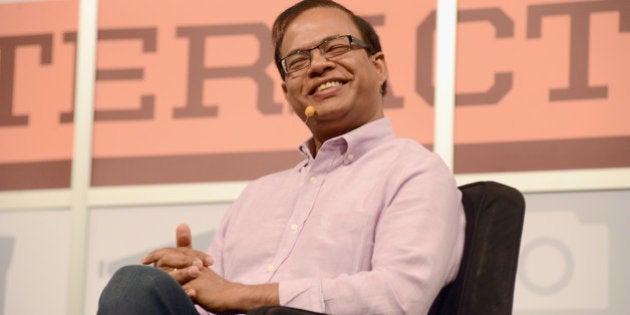 AUSTIN, TX - MARCH 10: Amit Singhal, SVP and software engineer at Google Inc. speaks onstage at the Andy Rubin conversation with Guy Kawasaki during the 2013 SXSW Music, Film + Interactive Festival at Austin Convention Center on March 10, 2013 in Austin, Texas. (Photo by Amy E. Price/Getty Images for SXSW)