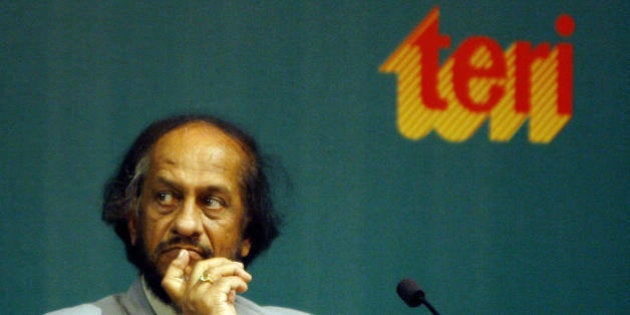 Director General of The Energy and Resources Institute (TERI) Rajendra K Pachauri looks on during the seventh Darbari Seth Memorial lecture in New Delhi on August 19, 2008. The Darbari Seth Memorial Lecture is organised by The Energy and Resources Institute (TERI) in memory of its founder Darbari Seth. AFP PHOTO/ Manpreet ROMANA (Photo credit should read MANPREET ROMANA/AFP/Getty Images)