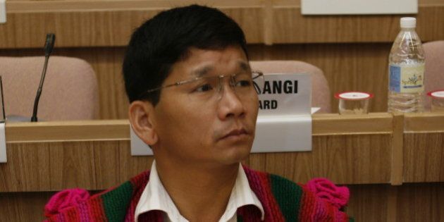 INDIA - OCTOBER 04: Kalikho Pul, Arunachal Pradesh Finance Minister at Special Summit on Banking, Industries and Credit issues in North Eastern Region on Saturday, the 4th October, 2008. at Vigyan Bhawan in New Delhi, India ( Ministry for the Development of North Eastern Region, Inaugurate by P Chidambaram ) (Photo by Yasbant Negi/The India Today Group/Getty Images)