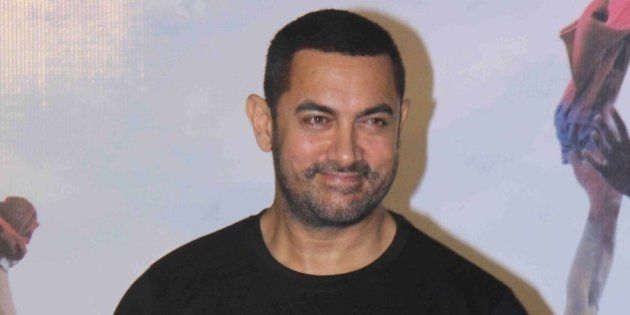 MUMBAI, INDIA - JANUARY 25: Bollywood actor Aamir Khan during a press conference to commemorate 10 years of Rang De Basanti at PVR ICON, Andheri on January 25, 2016 in Mumbai, India. (Photo by Pramod Thakur/Hindustan Times via Getty Images)