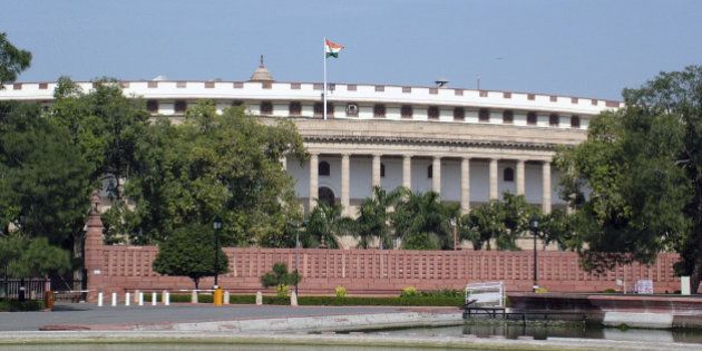 Parliament house, new delhi, india,